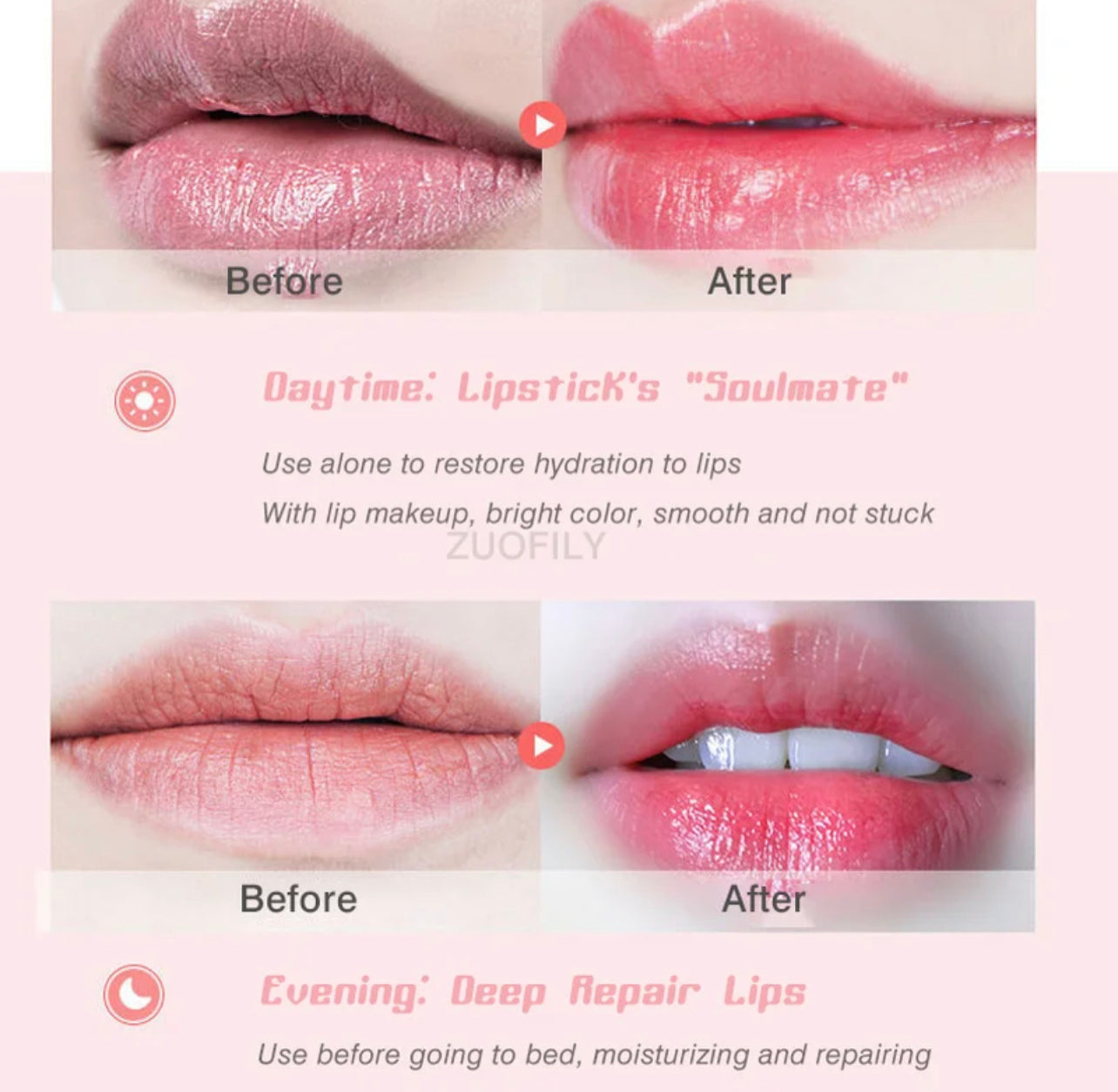 Color changing lipgloss